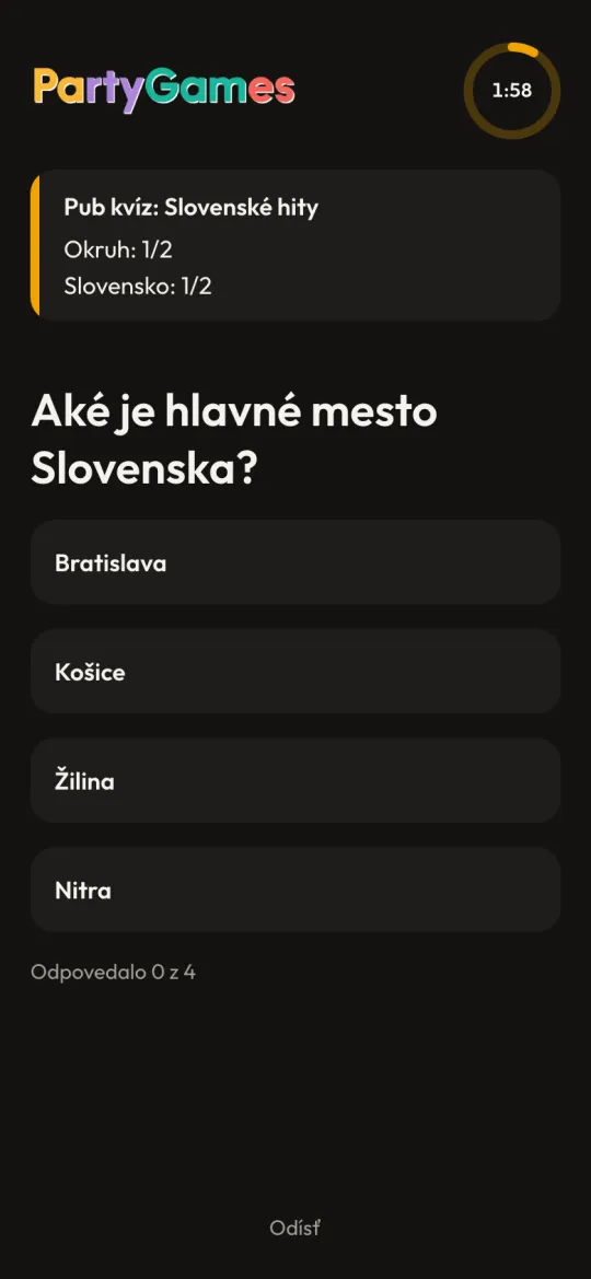 Pub kvíz: otázka príde všetkým naraz